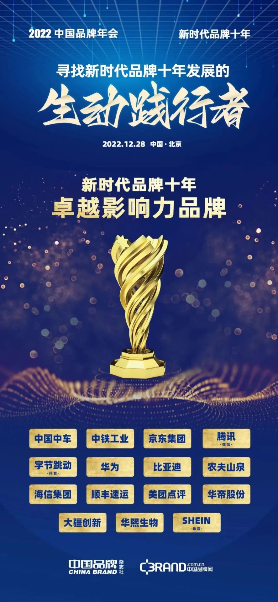 中鐵工業(yè)榮獲“新時代品牌十年?卓越影響力品牌”