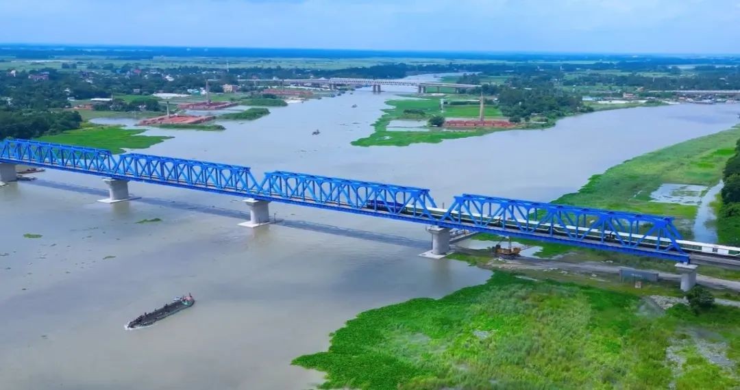 “一帶一路” | 孟加拉帕德瑪大橋鐵路連接線達卡至邦嘎段開通