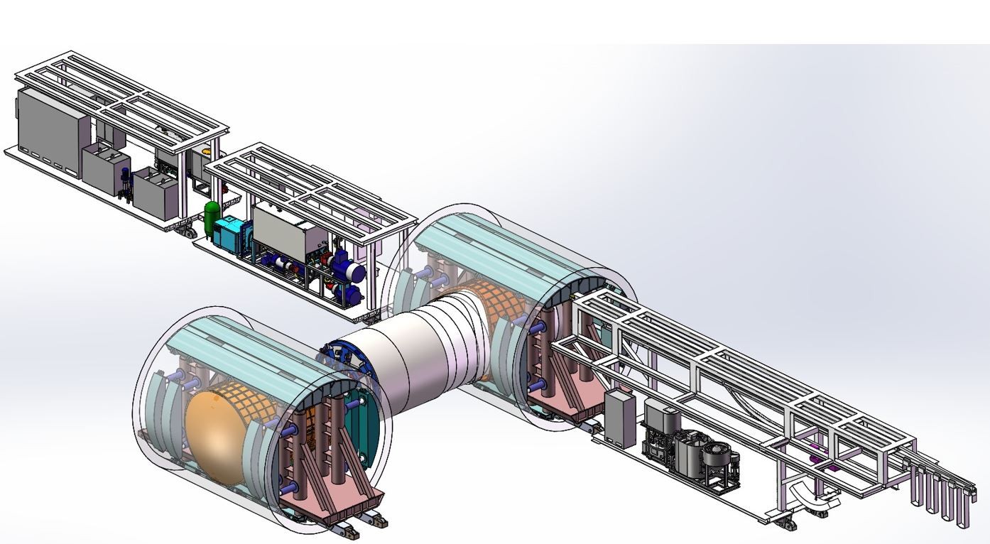 隧道聯絡通道用盾構機及其聯絡通道掘進方法
