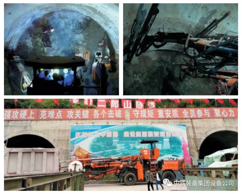 隧道施工神器———中鐵裝備三臂鑿巖臺車 隧道施工神器———中鐵裝備三臂鑿巖臺車