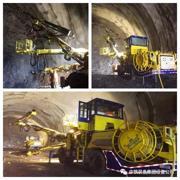 隧道施工神器———中鐵裝備三臂鑿巖臺車 隧道施工神器———中鐵裝備三臂鑿巖臺車